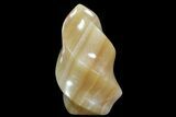 Polished, Brown Calcite Flame #74647-1